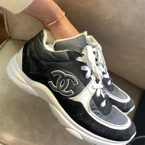 chanel new season trainers|chanel trainers black and white.